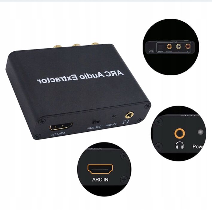 ekstraktor/konwerter audio eARC HDMI