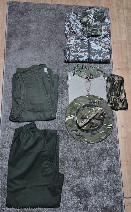 Roupa caça variada
