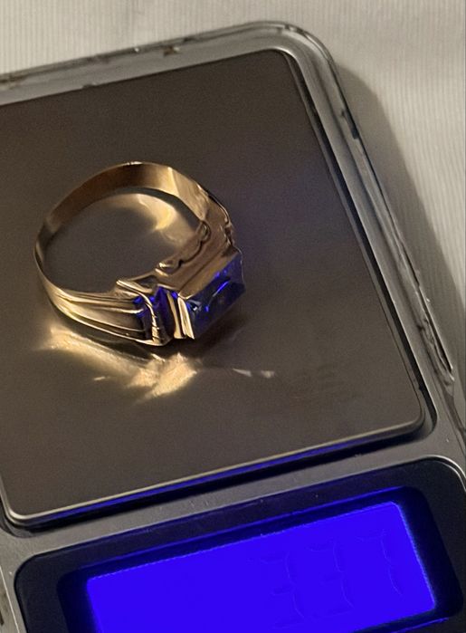 anel meia libra 19k moeda 22k