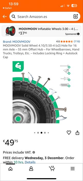 Rodas macica para carrinho