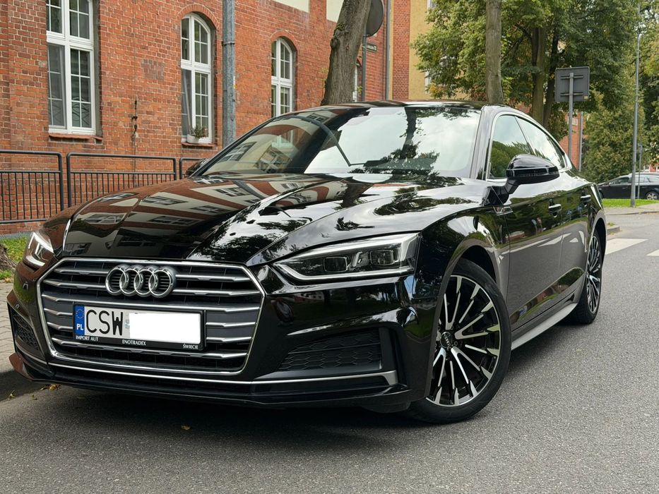 Audi A5 Sportback 2018r. benzyna S-LINE  EUROPA Pół Skóra opłacony
