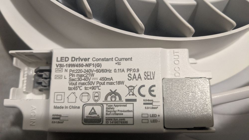 focos/luzes led/candeeiros encastrar 22mm