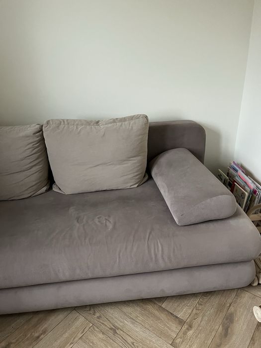 Sofa rozkładana z funkcją spania cappuccino mocca