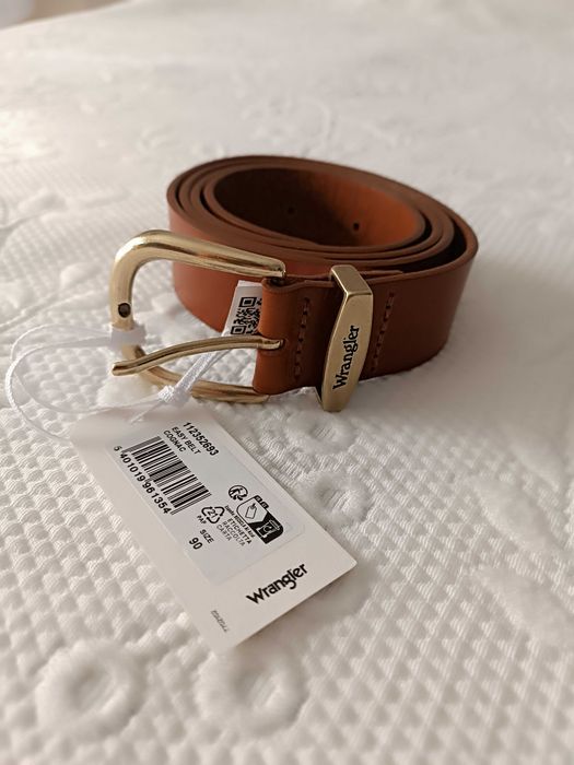 Cinto couro genuíno Wrangler