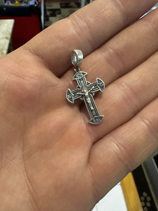 Хрестик Срібло 925 Проба 3 г з Чорнінням