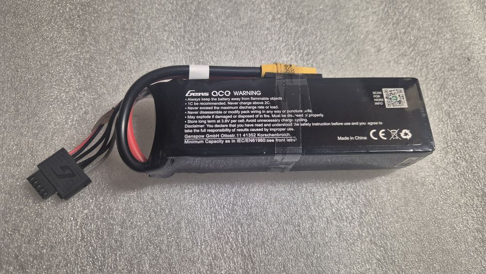 Bateria RC Li-po 4S 14,8V 5000mah 60C Gens Ace Bashing Lipo