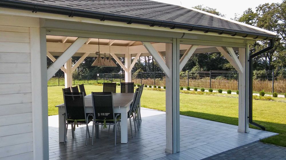 Altana prostokątna 7 x 5 m / Drewno KVH / Montaż w cenie