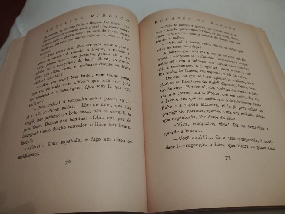Livro Infantil Romance da Raposa Vintage