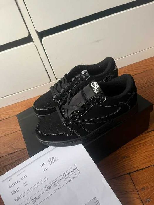 Jordan 1 Retro Low OG SP Travis Scott Black Phantom R.46