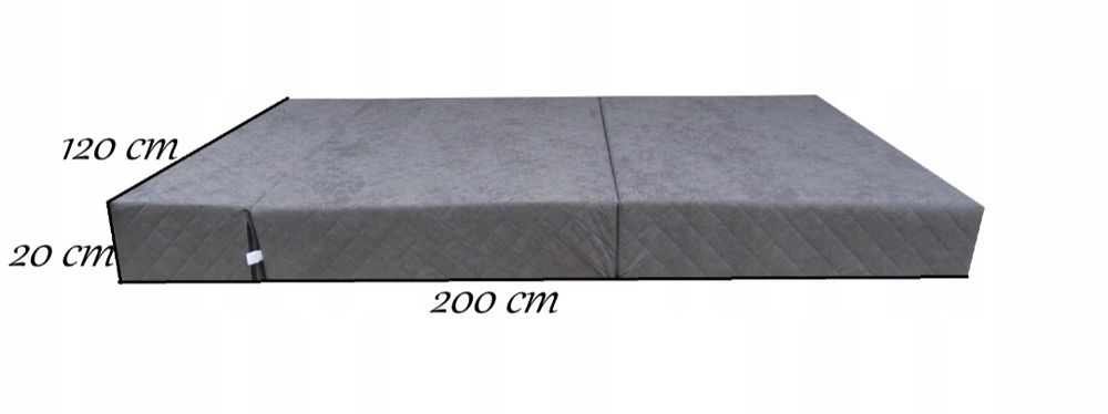 Składany materac / sofa 120x200 cm – wielofunkcyjny, wygodny