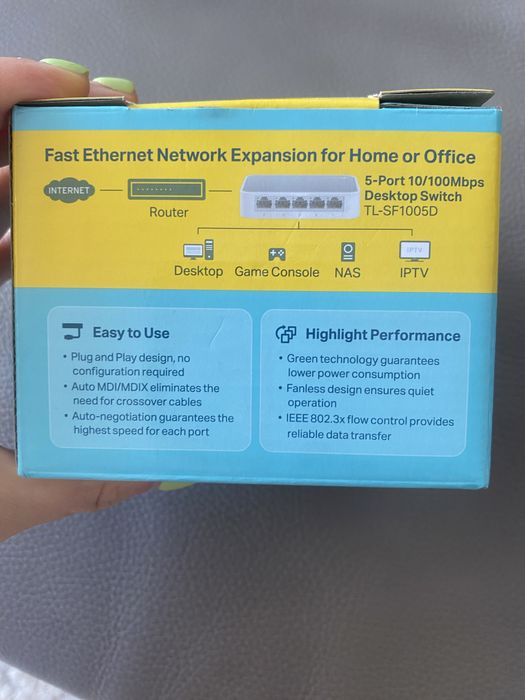 Комутатор новий Tp-link 5-port 10/100Mbps