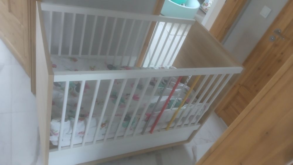 Łóżeczko niemowlęce z materacem VOX Evolve z materacem 125x65