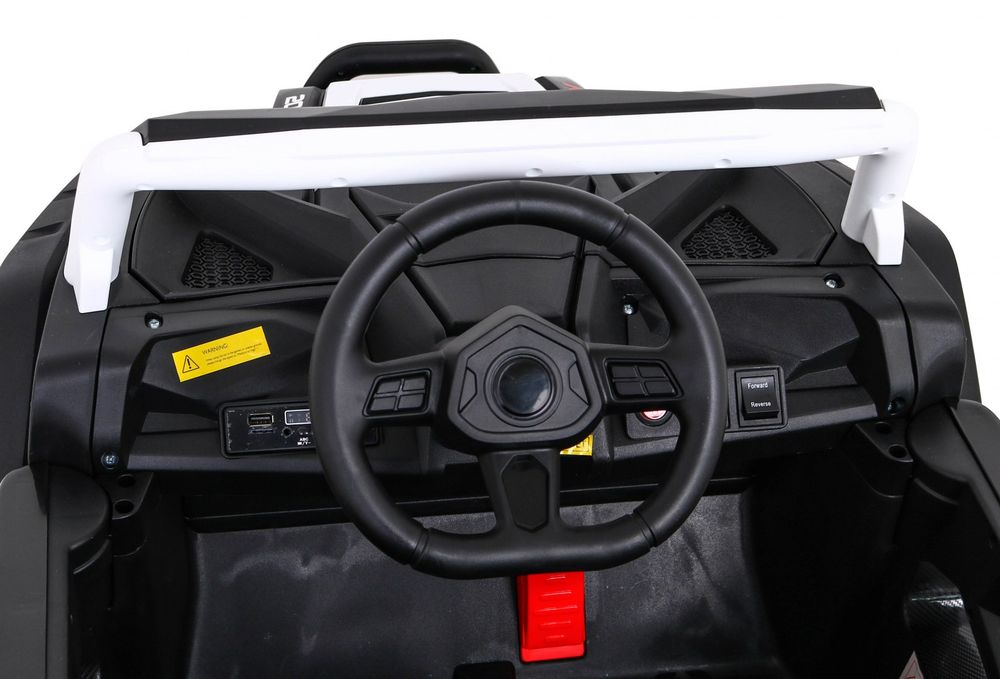 4x4 Samochód AUTO na akumulator Buggy UTV 2000M Racing Biały