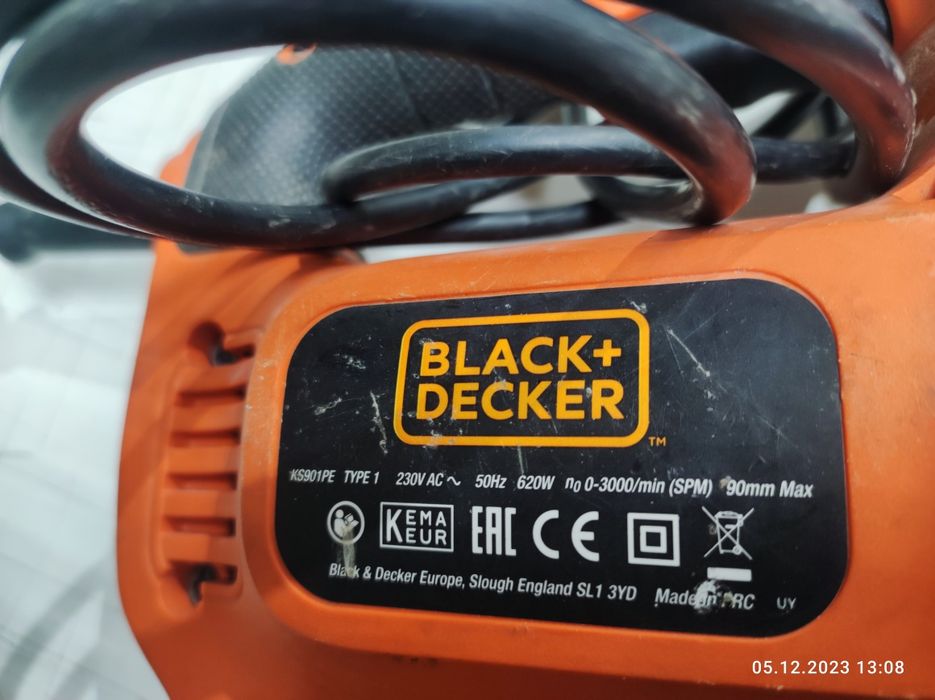 Електролобзик black&decker ks901pe