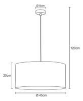 Candeeiro de teto suspenso cinzento Leroy Merlin