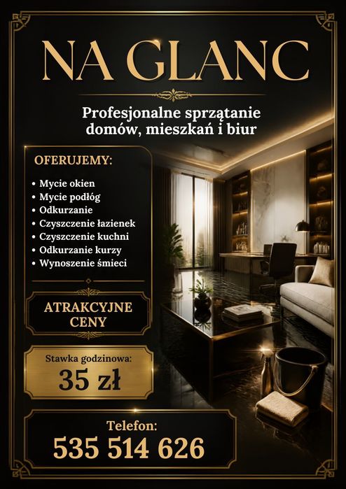 Oferuje sprzątanie domu i mieszkania
