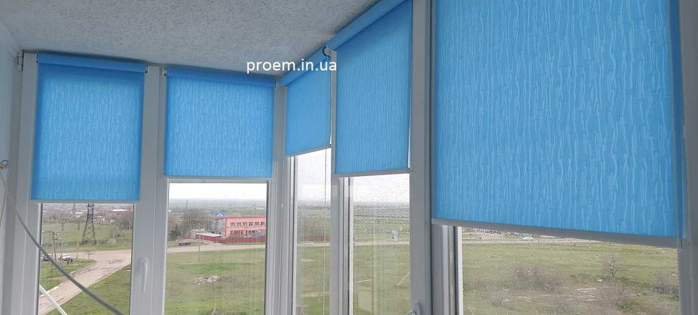 Тканевые ролеты, Римские, Рулонные шторы, Жалюзи День-Ночь Полтава