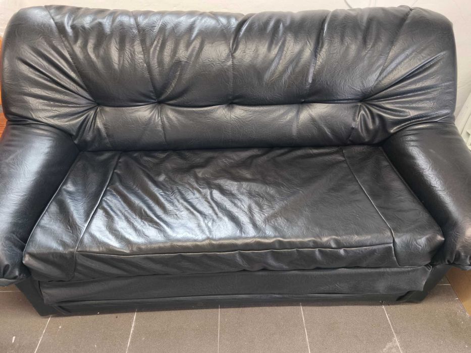 Sofa 2-osobowa, spanie, ekoskóra