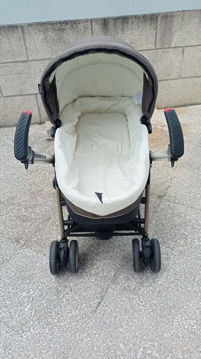 Carrinho de bebé - Trio Bébécar Vogue castanho