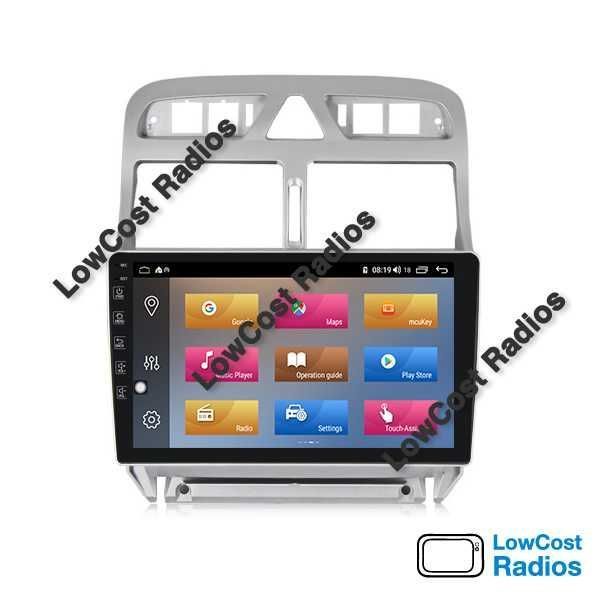 Auto Rádio 9' Poleg. PEUGEOT 307 | GPS ANDROID 15 BT USB APPS WIFI