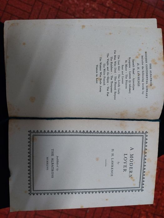 A Modern Lover by D. H. Lawrence