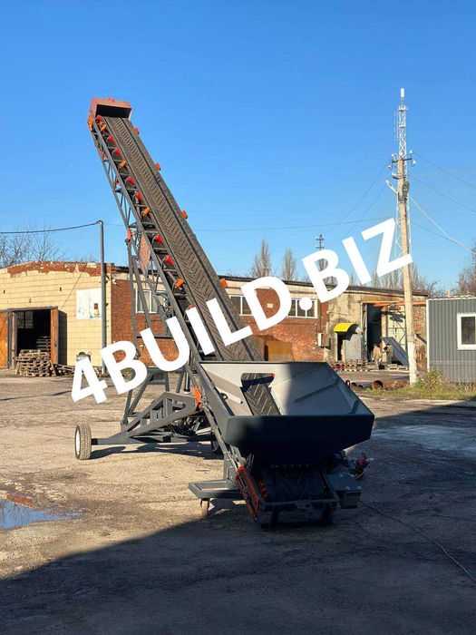 Ленточный конвейер гладкий, мобильный, стационарный, под мешалку