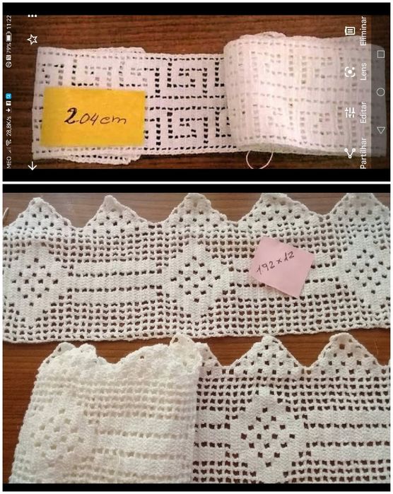 Barras em croché. Colcha. Naprons