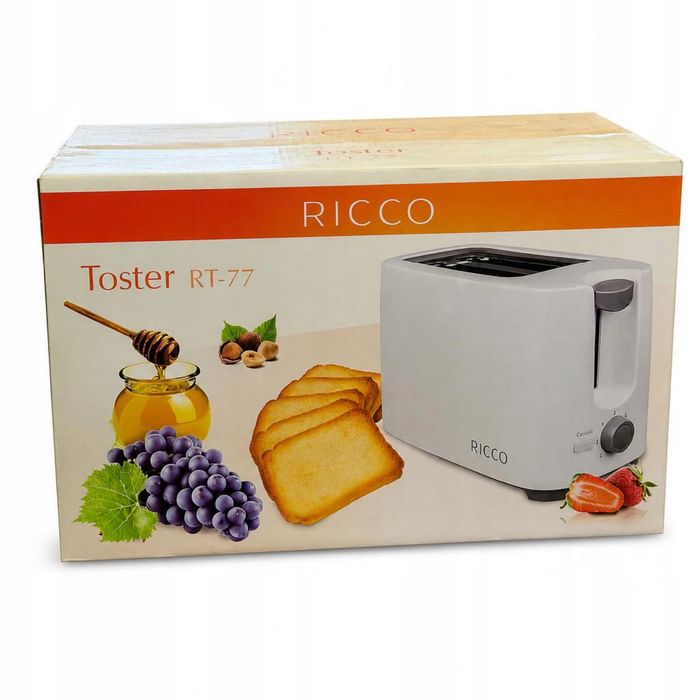 Toster ricco rt-77 biały