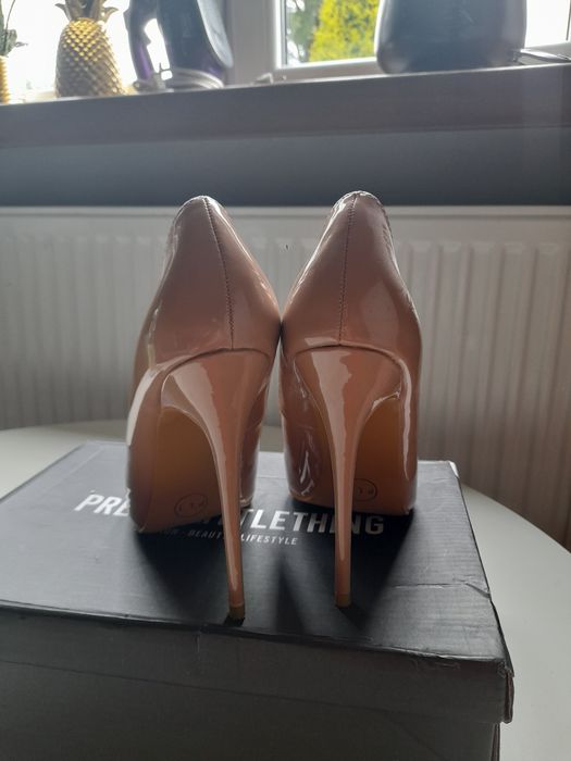Szpilki nude 12 cm rozmiar 37