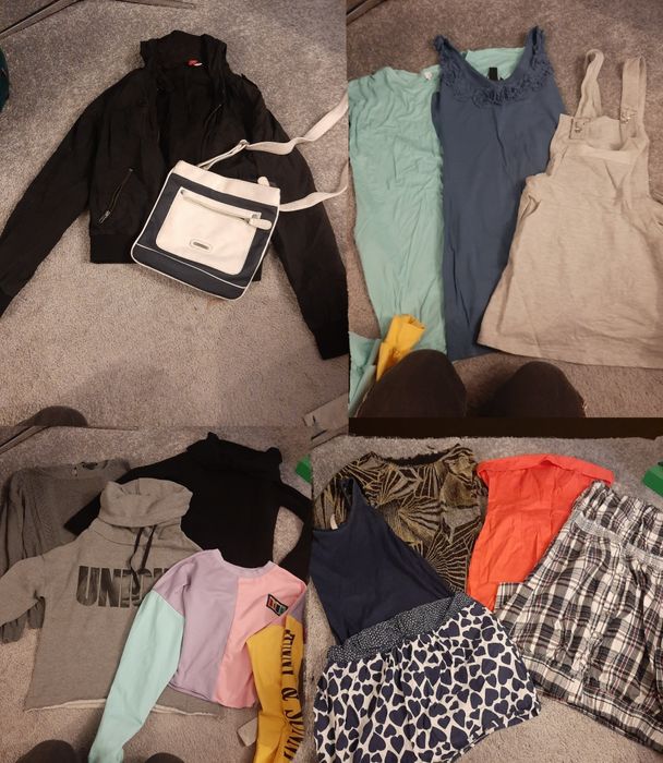 Paczka ubrań rozm 36-38 dla niskiej osoby