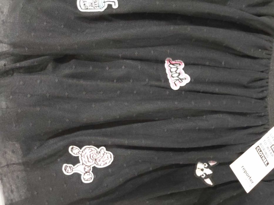 Spódniczka tiulowa, czarna. Nowa.