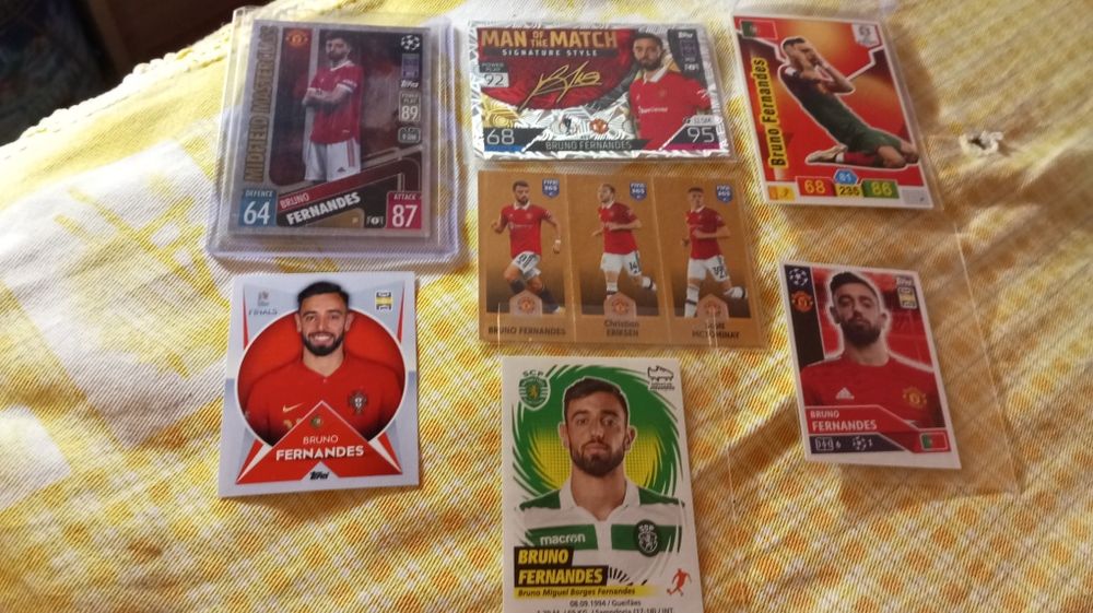 Cromos e cards Bruno Fernandes