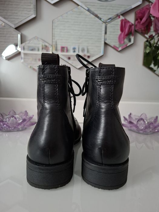 TAMARIS 39 sztyblety Nowe skóra trzewiki kamasze