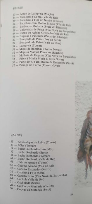 Livro raro Roteiro Gastronómico da Região does Templários
