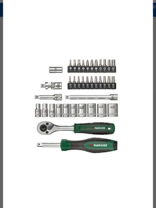 conjunto de 39 chaves de roquete parkside