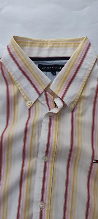Koszula Męska Tommy Hilfiger Paski Kolorowa L