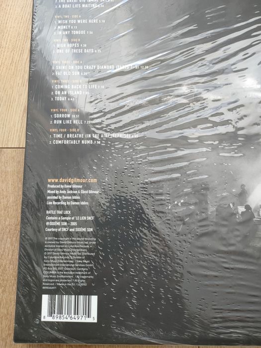 David Gilmour Live At Pompeii 4 X LP