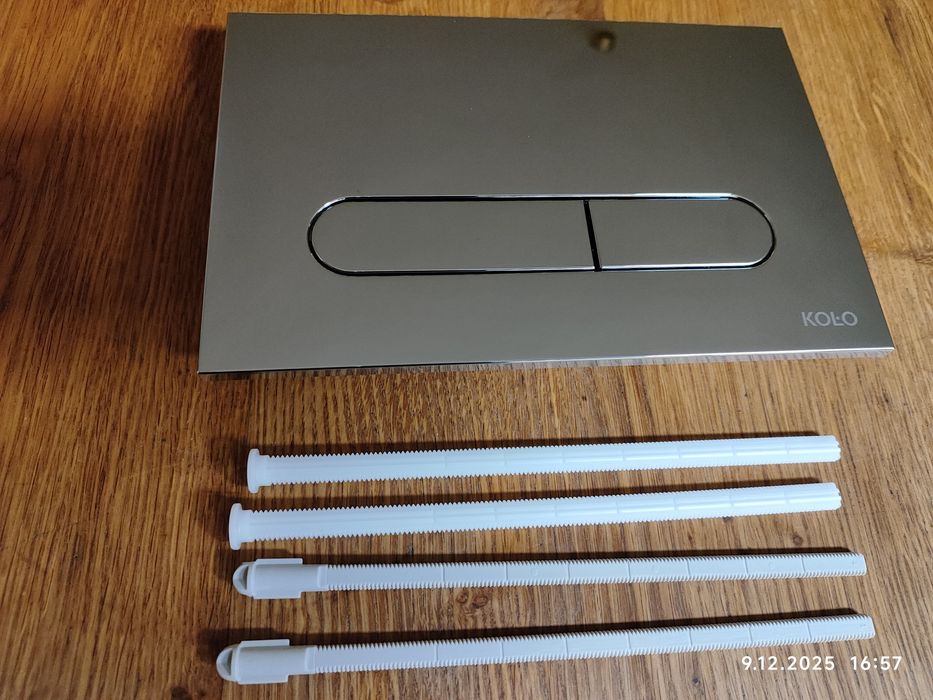 Przycisk spłukujący do WC Koło Slim 2 srebrny chrom