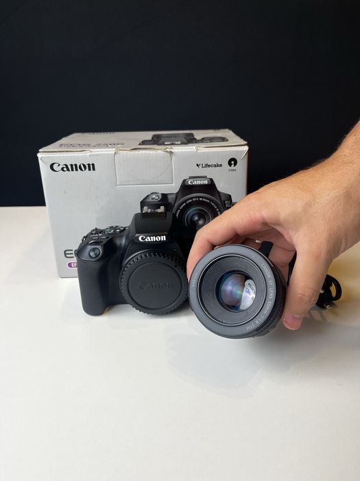 Canon EOS 250D DSLR 4K + objetiva Canon 50mm f/1.8 STM