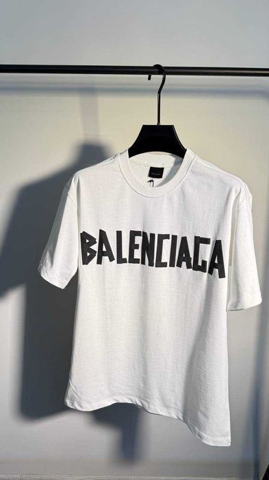 Стильна футболка Balenciaga White оверсайс  унісекс