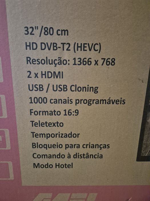 TV LED 32" como nova