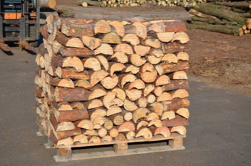 Drewno opałowe sosna cięta łupana 27 cm do pieca z dowozem