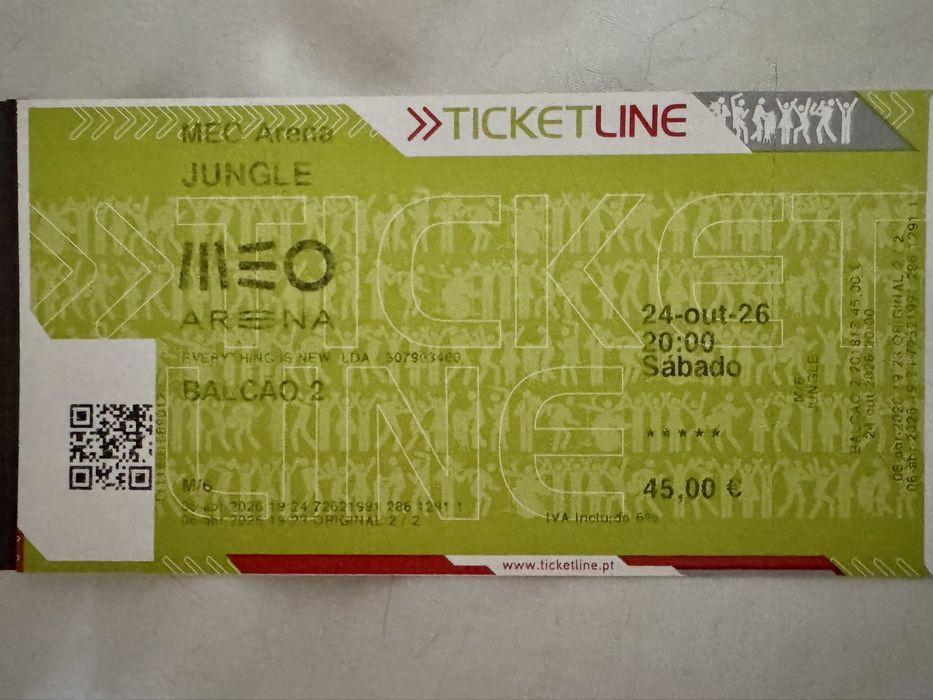 Bilhete Jungle Lisboa