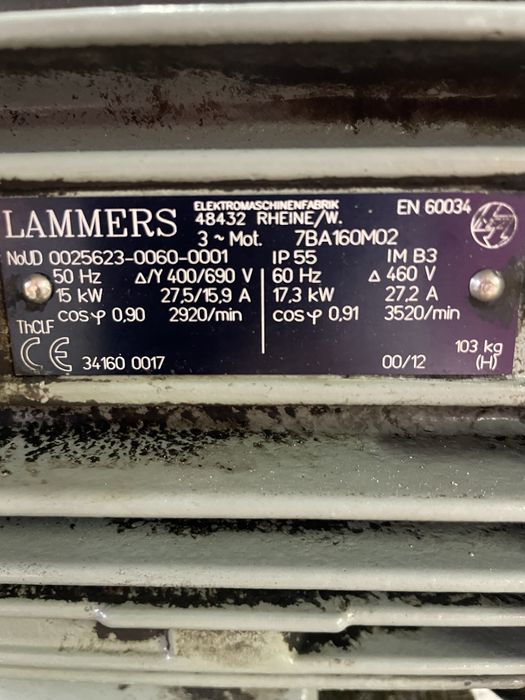 Silnik elektryczny  15kw 2930obr
