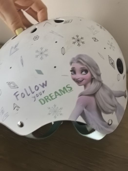 Kask rowerowy dla dziewczynki rozm 54-58cm