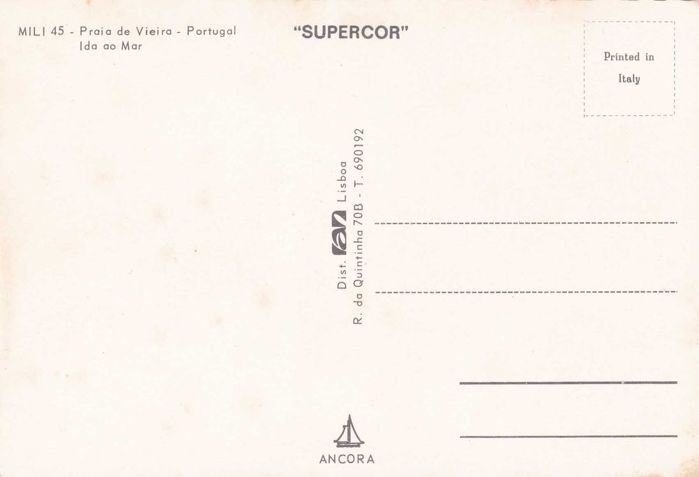 Postal - Praia da Vieira Ida ao mar