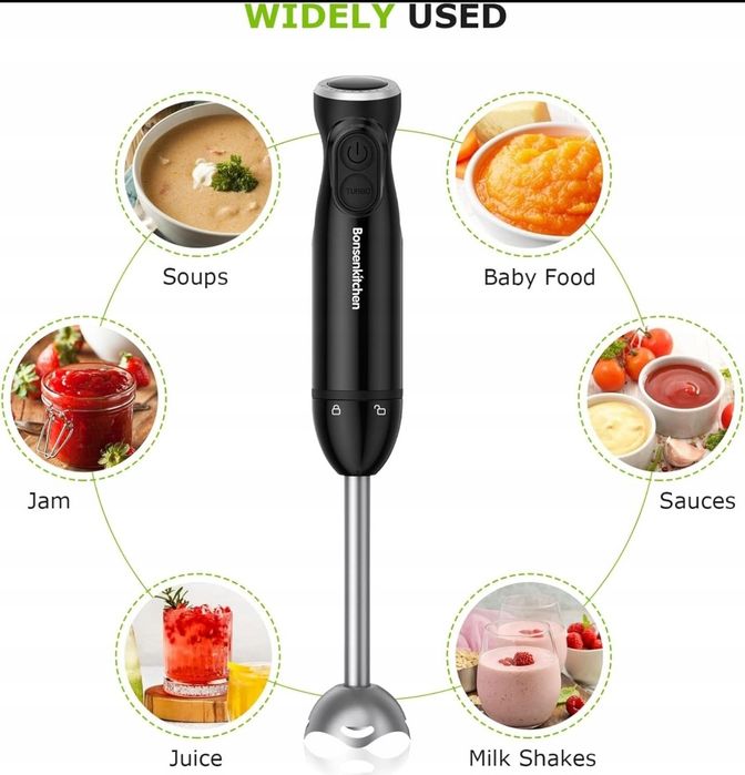 Bonsen Kitchen HB3201 Blender ręczny 1000 W czarny