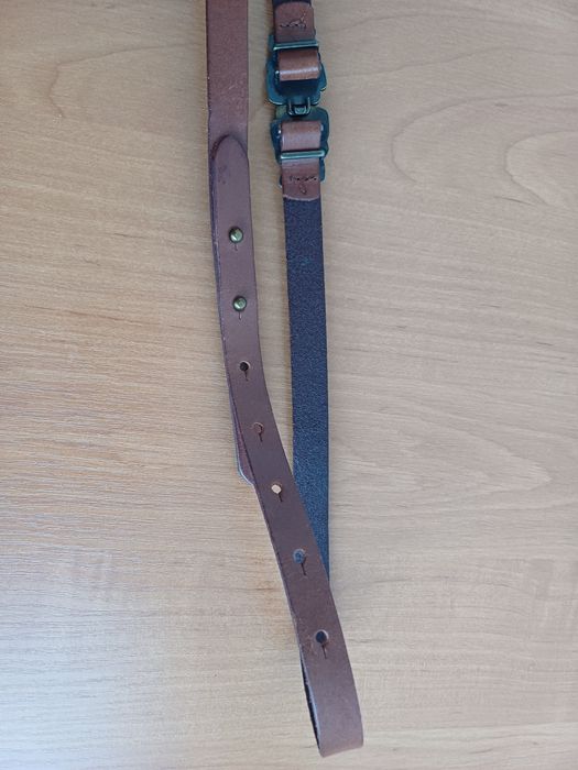 Изящный натур. кожаный ремень под платье DIVIDED ориг S-M