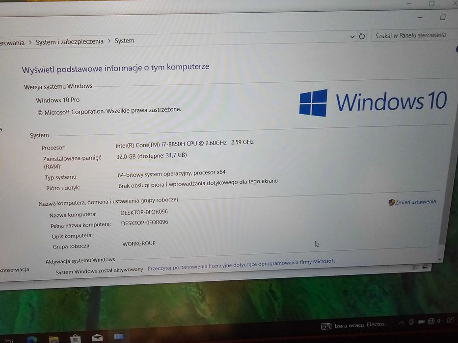 Lenovo P52 i7-8850H 32GB 15 cali 512SSD NVIDIA Quadro P2000