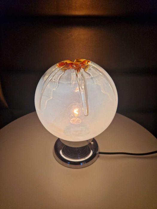 Lampka nocna stołowa Mazzega z wyspy Murano